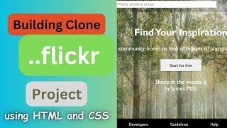 Building a Flickr Clone Using HTML and CSS  CodeWithFurqan [upl. by Geller967]