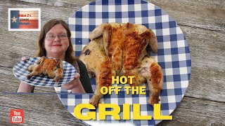 The best recipe for grilled cornish game hensPower XL Smokeless Grill [upl. by Akcira451]