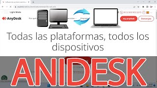 Tutorial de AnyDesk completo como usar anydesk para controlar otra pc  acceso remoto [upl. by Nrublim]