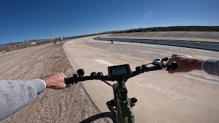 Saturday Las Vegas Ebike Ride to Wetlands Park Arroyo Wash Dirt Trails on HAOQI Cheetah e bike [upl. by Gasperoni]