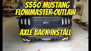 Flowmaster Outlaw axle back install [upl. by Giamo42]