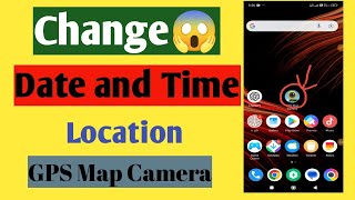 How to Change  Date Time and Location  GPS Map Camera [upl. by Weylin]