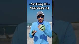 Single dropper rig  Surf fishing Pensacola Beach Florida shorts [upl. by Htebilil868]