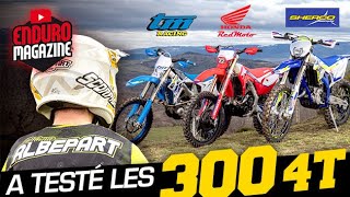 Essai Comparatif Enduro 300 4T  Sherco SEF Honda Red Moto 300 RX et TM 300 fi 🇬🇧 subtitles [upl. by Aker212]