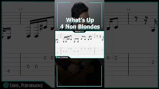 how to play Whats Up 4 Non Blondes TAB EASY Guitar tutorial [upl. by Martinsen]