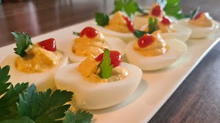 🇸🇷 Surinaamse gevulde eieren deviled eggs [upl. by Flatto]