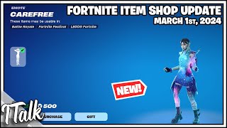 NEW CAREFREE EMOTE Fortnite Item Shop March 1st 2024 Fortnite Chapter 5 [upl. by Spiros326]