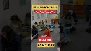 Fine Art’s Entrance Exam preparation 2025 artistic fineartinstitute viralvideo shortsvideo [upl. by Eidnew]