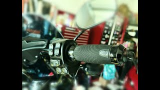 GETAGRIP Hand Grips Install on my 2023 Harley Davidson Road King Special [upl. by Irollam]