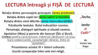 Comedia ”Tache Ianke și Cadîr” Audiție și Fișă de lectură Unirea religiilor Căsătoria interetnică [upl. by Ainirtac]