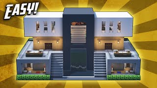 Minecraft How To Build A Modern Mansion House Tutorial 36 [upl. by Idnahc]