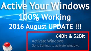 How to active windows 10 all editions poperly amp very easily 2016 August update 100 working [upl. by Aenat664]