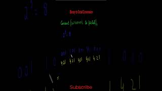 Binary to Octal Made Easy Handling Decimals Like a Pro digitallogic computerdesign mathtrick [upl. by Behka]