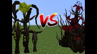 Dispatcher vs beckon  Minecraft Scape and Run Parasites mob battle [upl. by Aivatnwahs]