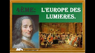 4èmeHISTOIRE LEurope des Lumières [upl. by Thorr969]