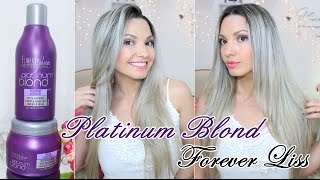 Aplicação linha Platinum blond Forever Liss por Bia Munstein [upl. by Arannahs]