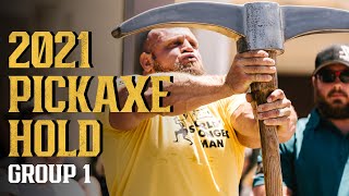 60 lbs 27 kg Pickaxe Hold  Group One  2021 Worlds Strongest Man [upl. by Fern]