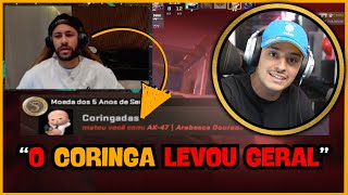 REAÇÃO do NEYMAR ao PERDER pro TIME do LOUD CORINGA no CS [upl. by Nymassej]