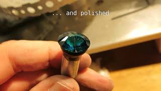 DIY Faceting Part 13  Yin and Yang cut in cubic zirconia [upl. by Eleaffar]