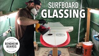 Surfboard Glassing Polyester Resin Fish [upl. by Bendick]