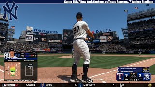 MLB THE SHOW 24  New York Yankees vs Texas Rangers  Game 118 [upl. by Urita]