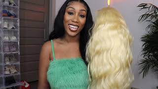 BEST HD LACE 613 WIG WOWANGEL 250 DENSITY 13X4 LACE FRONTAL WIG ALIEXPRESS WIG REVIEW TRUE 13X4 WIG [upl. by Jessa]