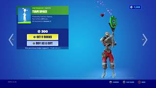 RARE TEAM SPACE EMOTE BACK IN FORTNITE ZORGOTON SKIN [upl. by Asiil]