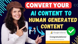 how to convert ai generated content to human generated content  AdSense Approval With ai Articles [upl. by Evita]