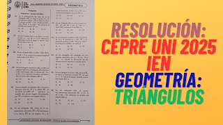 CEPRE UNI  IEN 2025  Geometría Triángulos [upl. by Janet859]