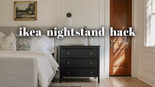 Ikea Nightstand Hack  DIY Designer Dupe [upl. by Peck]