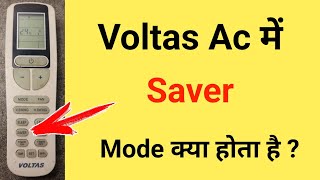 voltas ac me saver mode kya hota hai saver mode in voltas ac how to use voltas ac remote control [upl. by Peirsen]