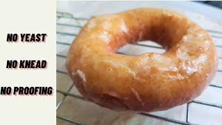 No Yeast Donuts Recipe  Fluffy 5 Min Donuts [upl. by Annis]