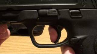 Smith and Wesson MampP 40C Trigger Function [upl. by Enimzzaj]