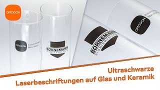 Ultraschwarze Laserbeschriftungen auf Glas und Keramik [upl. by Hally]