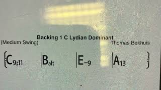 ADVANCED Progessions Part 1 BACKING TRACK C Lydian Dominant [upl. by Kellby]