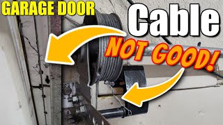 Garage Door Cables  how to REPLACE GARAGE DOOR CABLES [upl. by Eilra]