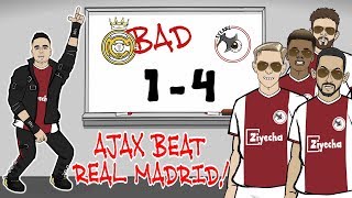 🤯Ajax beat Madrid🤯 REAL ARE BAD Ajax win 41 Champions League Parody Goals Highlights Tadic [upl. by Acinok]