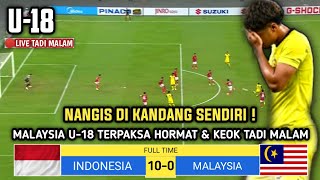 🔴GEMPARKAN ASEAN TADI MALAM  INDONESIA U18 10 VS MALAYSIA U18 0 MATCHDAY U18 2024MALAYA KEOK [upl. by Mateusz]