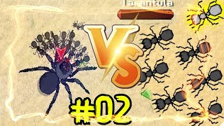 Pocket Ants Simulador Formigueiro Vamos cria as formigas soldados e Destruir TARANTULA 🐜 02 [upl. by Kan]