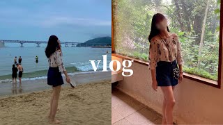 vlog  부산 토박이 남사친 찐친 둘과 2박 3일 부산 여행 🌊  행복하고 주변 사람에게 감사했던 여름 조각 기록  일상 브이로그  생일 파티 주간  맛집 카페 [upl. by Peggir]