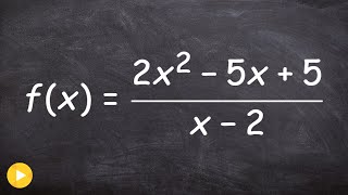 Find the Vertical Horizontal and Slant Asymptote [upl. by Esialb]