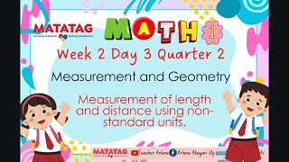 Math 1 Week 2 Day 3 Quarter 2Measurement and Geometry Matatag [upl. by Oilicec]