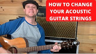 How to Change Your Acoustic Guitar Strings Yamaha [upl. by Pubilis753]