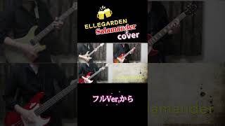 ELLEGARDEN 『Slamander』cover guitar bass shorts [upl. by Swartz442]