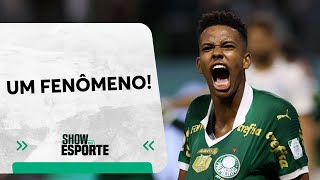 Elia Jr rasga elogios a Estêvão do Palmeiras quotMaior fenômeno do Brasil desde Neymarquot [upl. by Notsae9]