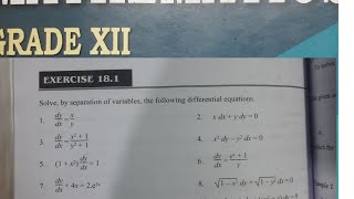 Differential Eq Grade12 Ex181 part2maths [upl. by Anaiek]