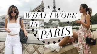 WHAT I WORE IN PARIS  Fall Outfit Ideas [upl. by Remmus127]