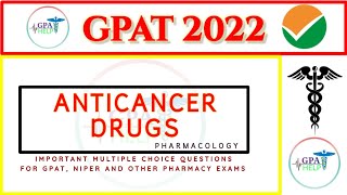 Anticancer drugs  Pharmacology mcqs  GPAT [upl. by Jarrid934]