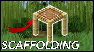 How To Use SCAFFOLDING In Minecraft [upl. by Rafi271]