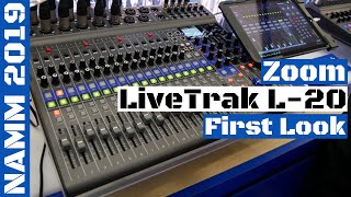 NAMM 2019 Zoom LiveTrak L20 Digital Mixer amp Multitrack Recorder  SYNTH ANATOMY [upl. by Aninat]